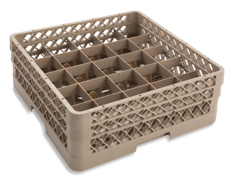 Traex Rack Master Beige 25 Compartment Glass Rack with Two Extenders, 7 ...